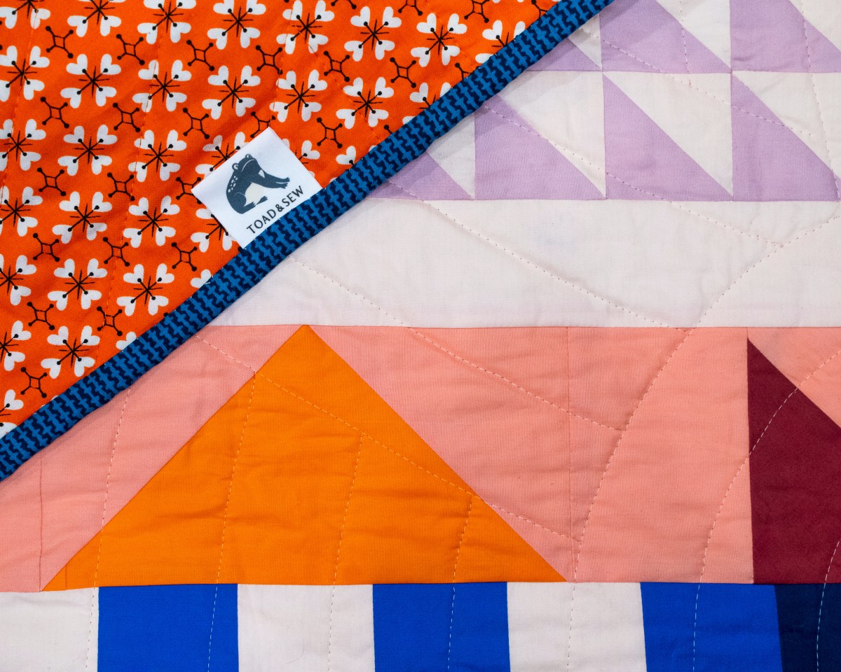 New Years Kiss Quilt Kit by Toad and Sew Lamb and Loom Fabrics